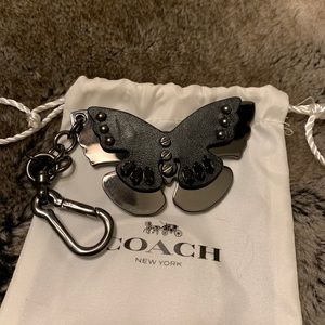 Coach butterfly bag clip